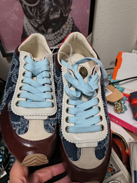 Kurt Geiger Shoes - Nwt Kurt Geiger Sneakers Denim Leather Sz11